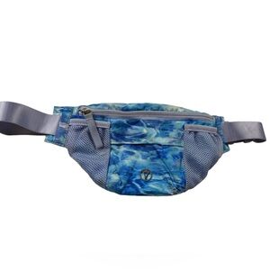 Lululemon Ivviva Blue and White Marble Belt Bag and Fanny Pack